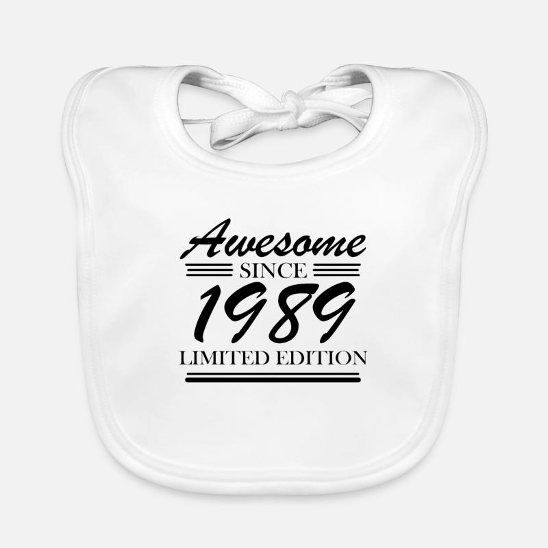 1989 - Born 1989 Organic Baby Bibs