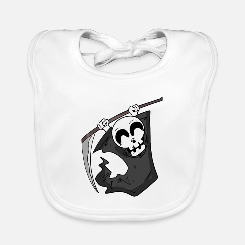 Grim Reaper is pleased Organic Baby Bibs