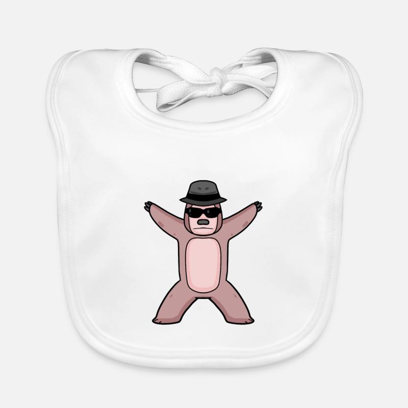 Cool Sloth Animal Organic Baby Bibs