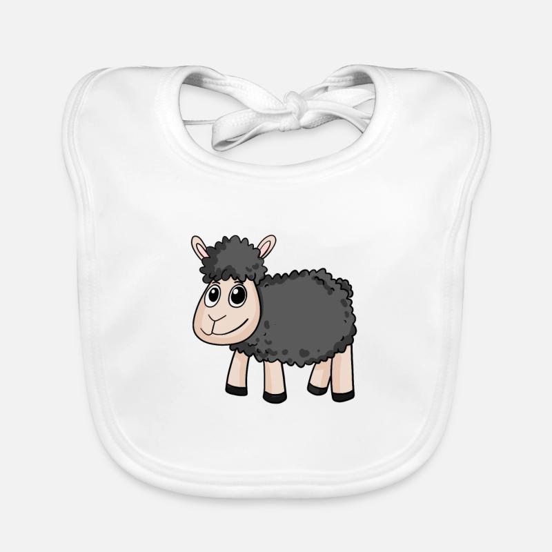 Mouton noir Bavoir bio Bébé