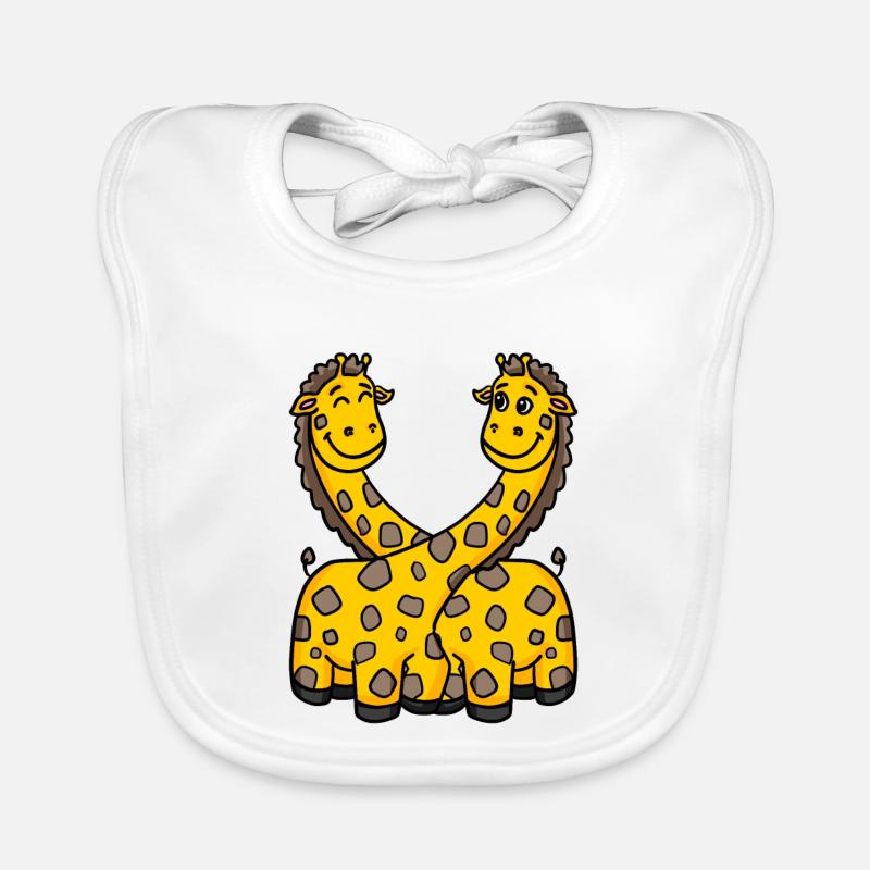 Giraffen Giraffe Baby Bio-Lätzchen