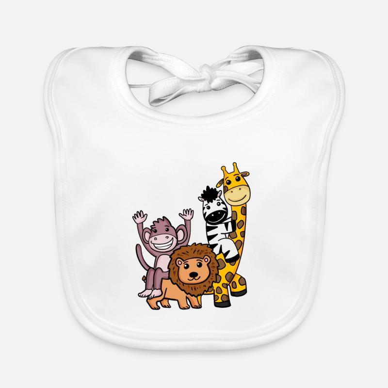 Animaux mignons Bavoir bio Bébé