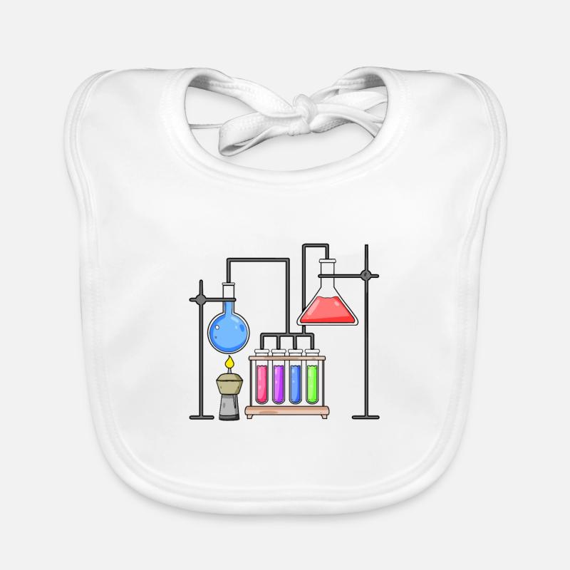 Chimiste scientifique de laboratoire de chimie - Bavoir bio Bébé - blanc