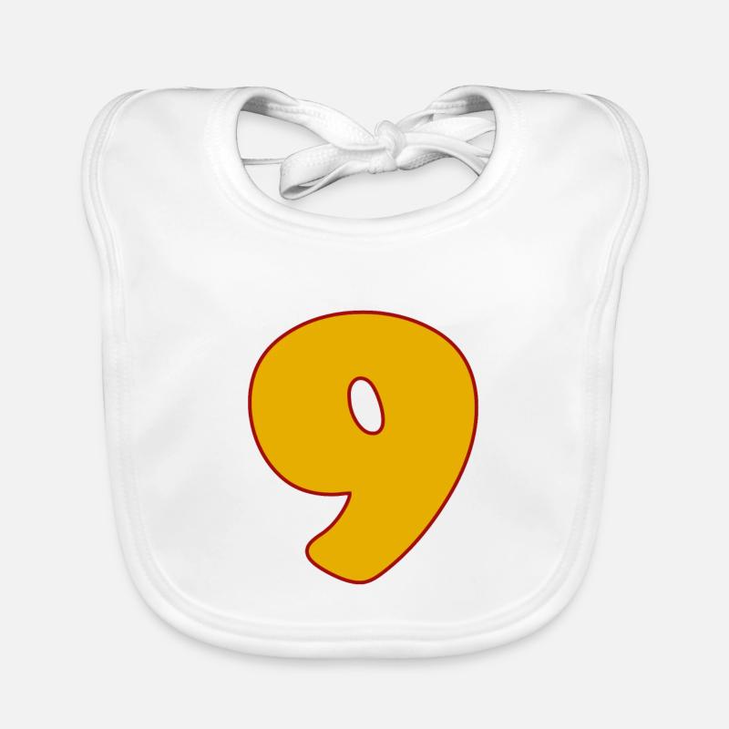 NINE - 9 Organic Baby Bibs