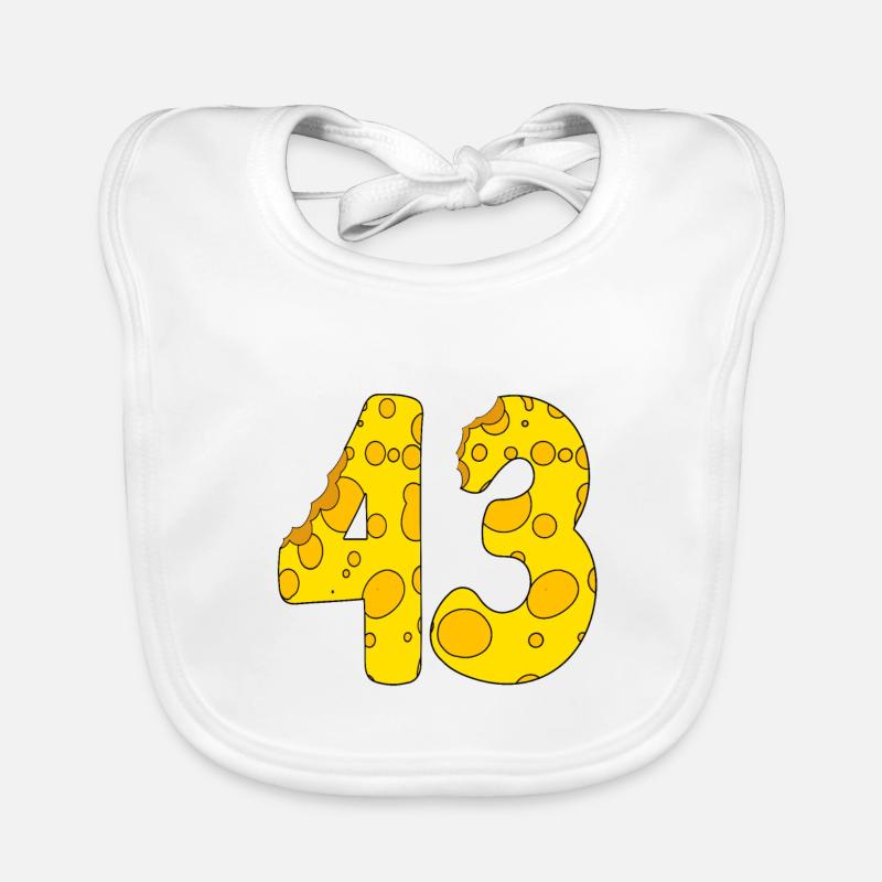 43 Jahre alt - 43. Geburtstag Geschenk - 1943 - Baby Bio-Lätzchen - Weiß