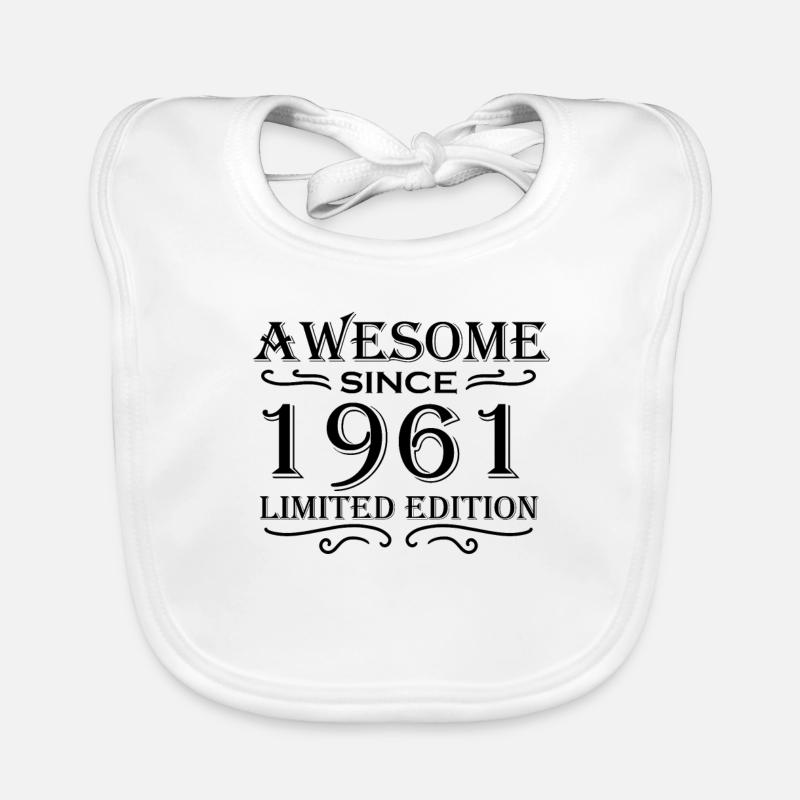 1961 - Born 1961 Organic Baby Bibs