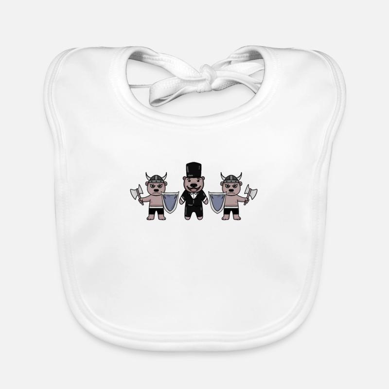 Groom Security Vikings Organic Baby Bibs