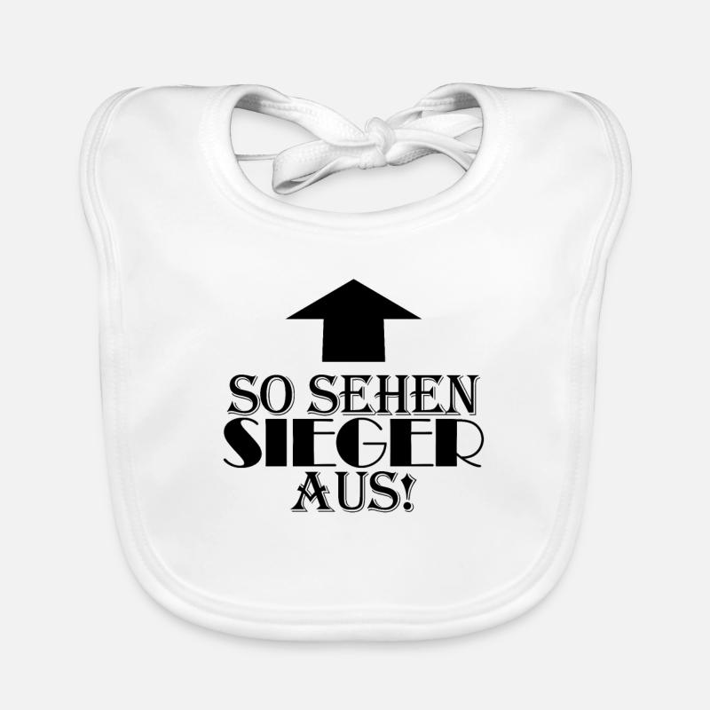 Sieger Erster Gewinner Baby Bio-Lätzchen