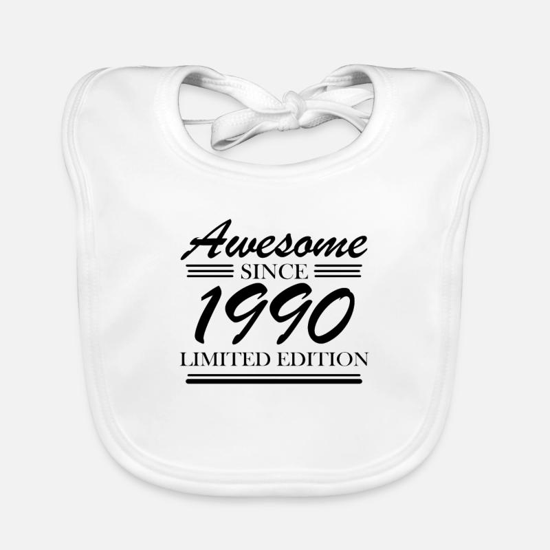 1990 - Born 1990 - Fantastic since 1990 Organic Baby Bibs