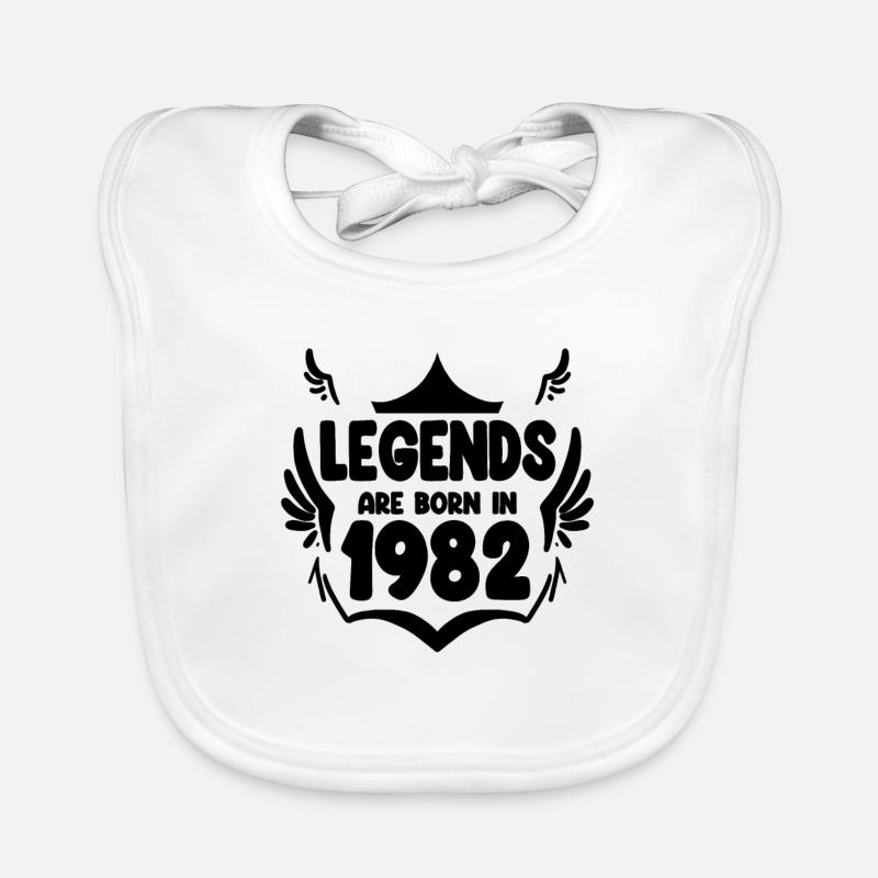 1982 - Né en 1982 Bavoir bio Bébé