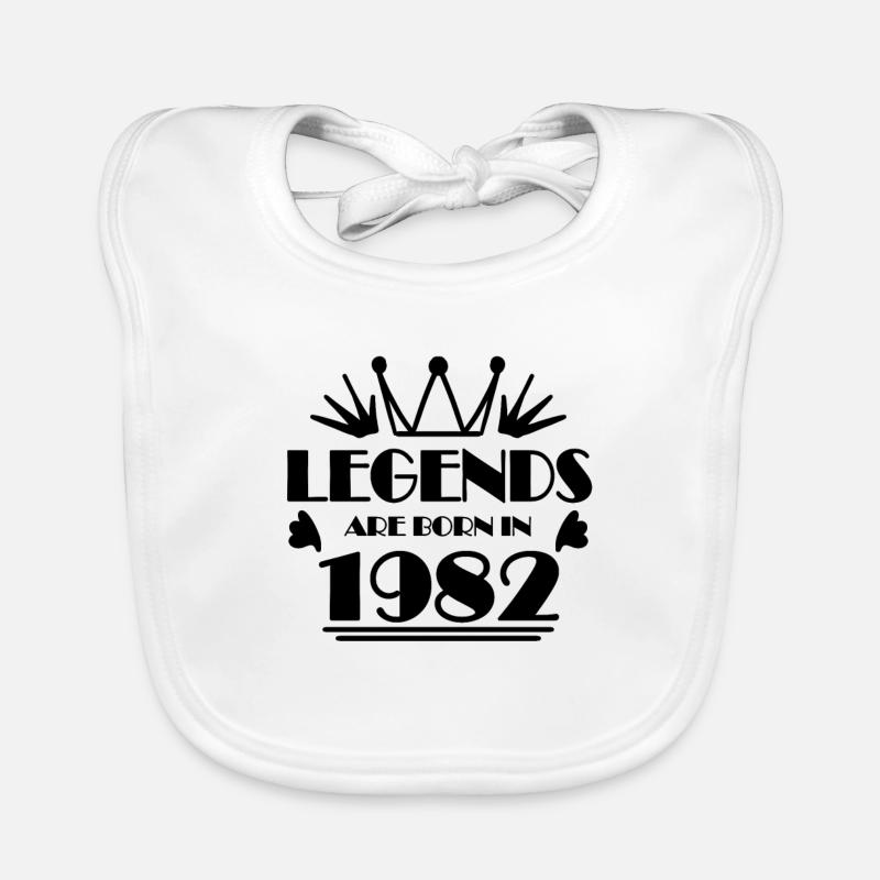 1982 - Né en 1982 Bavoir bio Bébé