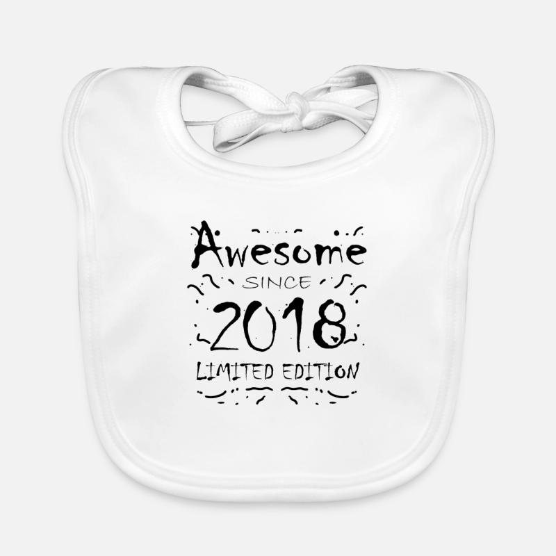 2018 - Né 2018 - Année de naissance 2018 Bavoir bio Bébé
