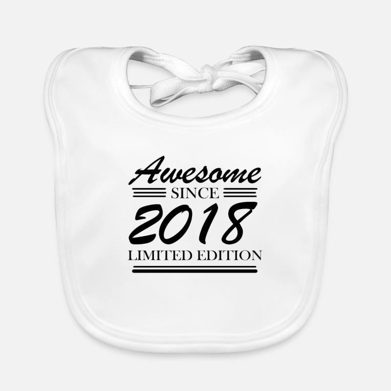 2018 - Né 2018 - Année de naissance 2018 Bavoir bio Bébé