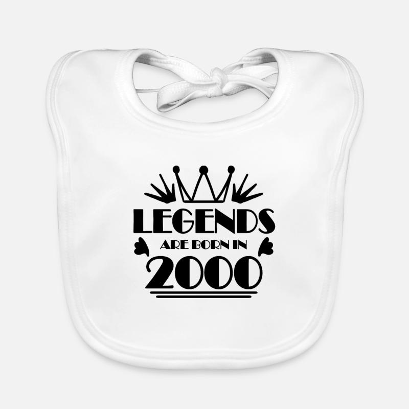 2000 - Born in 2000 Organic Baby Bibs