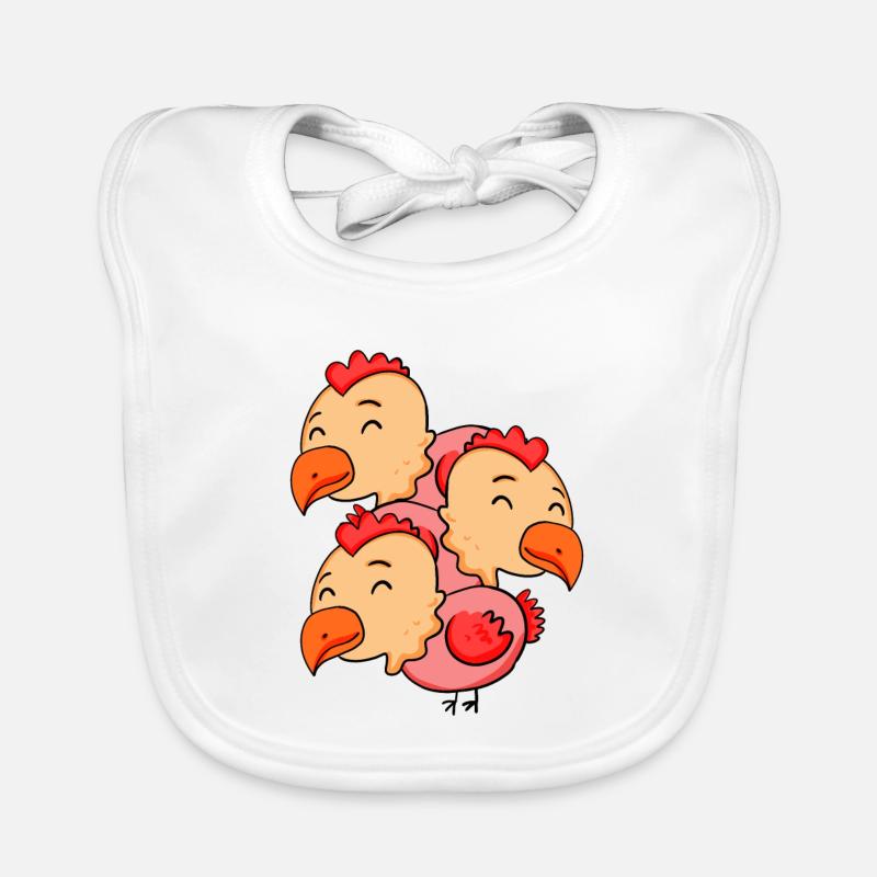 Poulets mignons - Poulet Bavoir bio Bébé