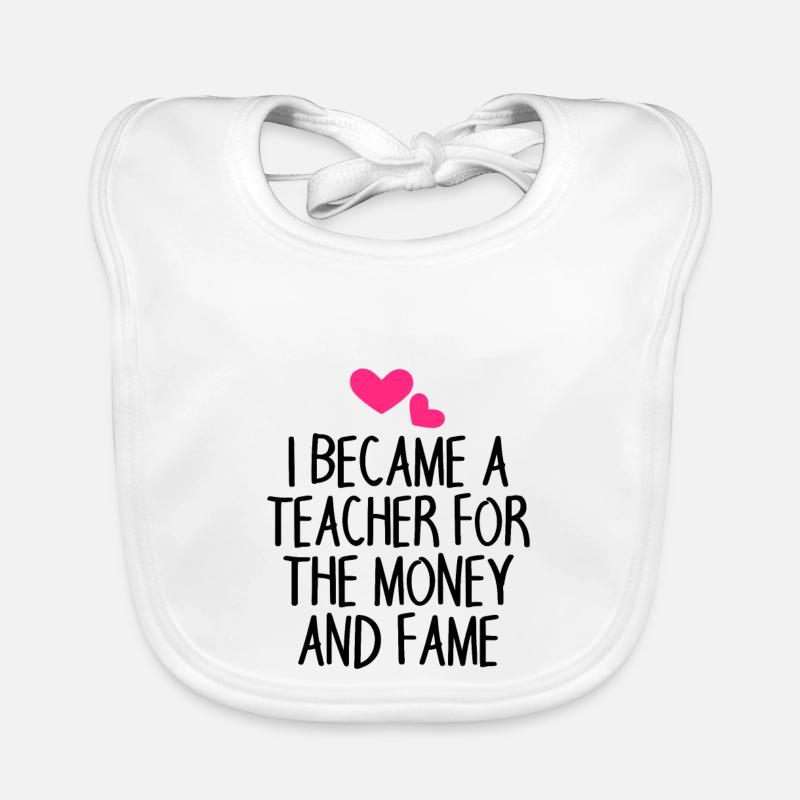 Teacher saying funny Organic Baby Bibs