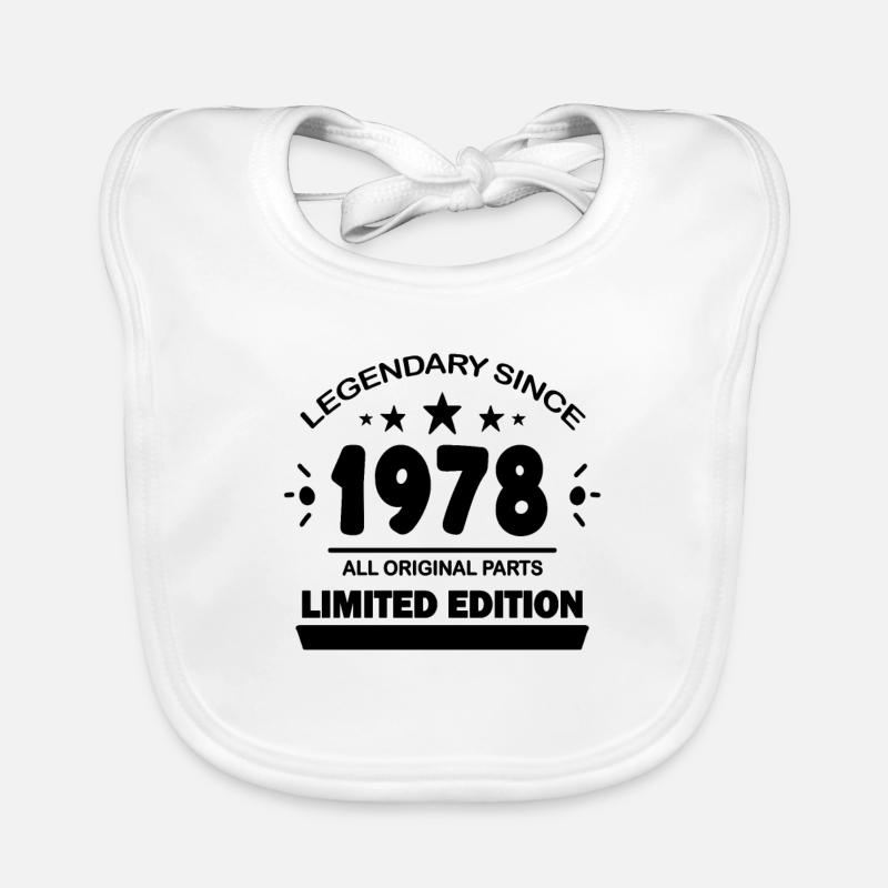 Année de construction 1978 - né en 1978 Bavoir bio Bébé