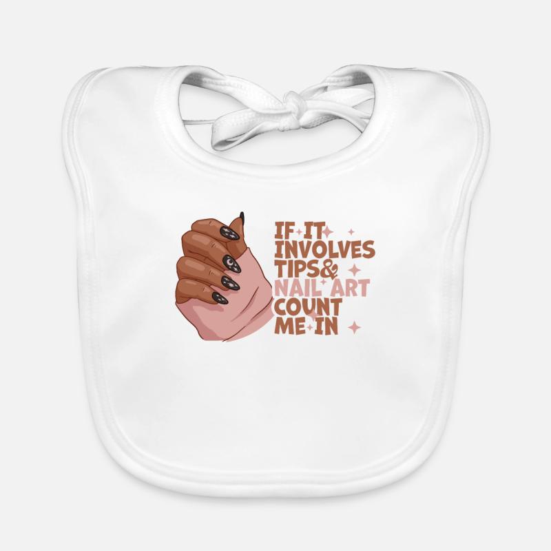 If It Involves Tips and Nailart Baby Bio-Lätzchen