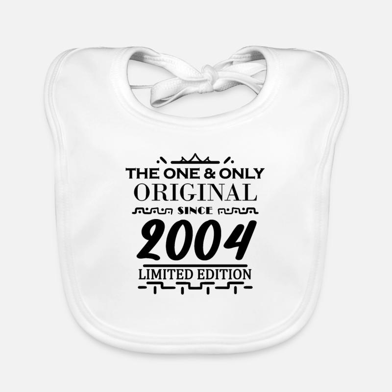 2004 - Year of construction 2004 - Born 2004 Organic Baby Bibs
