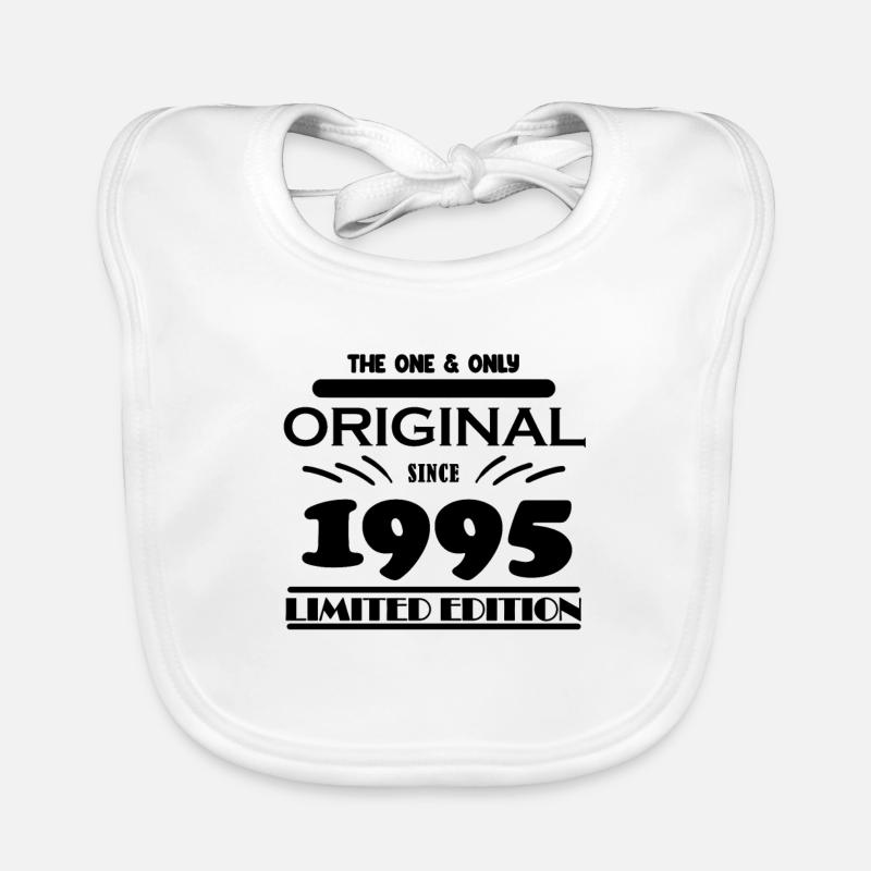 1995 - Année de construction 1995 - Né en 1995 Bavoir bio Bébé