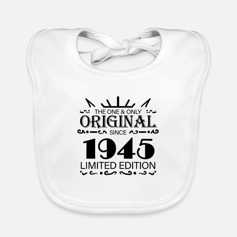 1945 - Année de construction 1945 - Né en 1945 Bavoir bio Bébé
