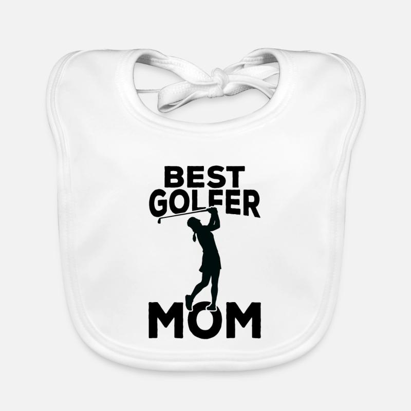 Meilleure maman golfeuse Bavoir bio Bébé