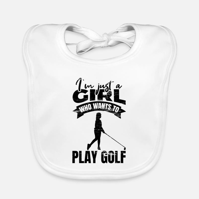 Golfer Organic Baby Bibs