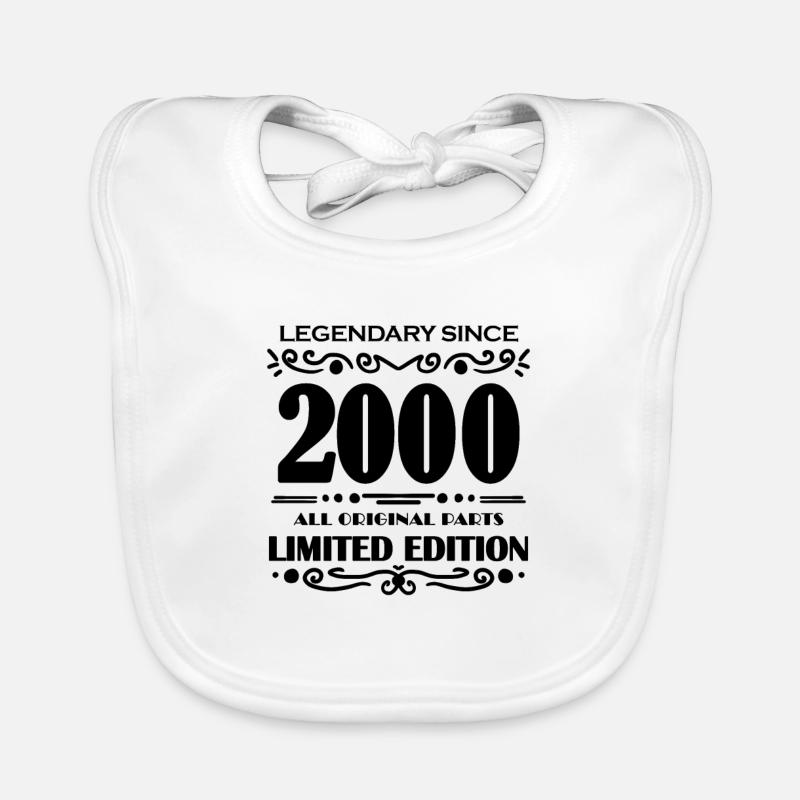 2000 - Year 2000 - Year of construction 2000 Organic Baby Bibs