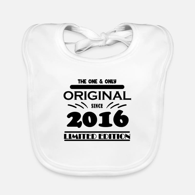 2016 - Année de construction 2016 - Millésime 2016 Bavoir bio Bébé