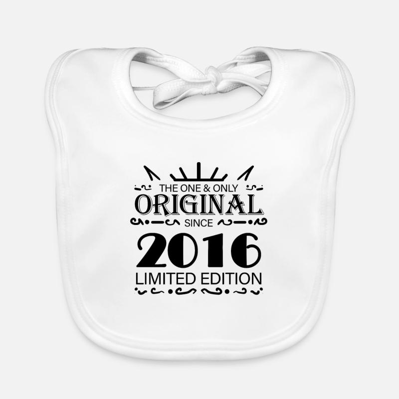 2016 - Année de construction 2016 - Millésime 2016 Bavoir bio Bébé