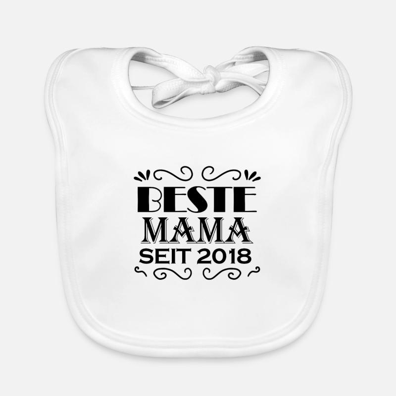 Beste Mama seit 2018 Baby Bio-Lätzchen