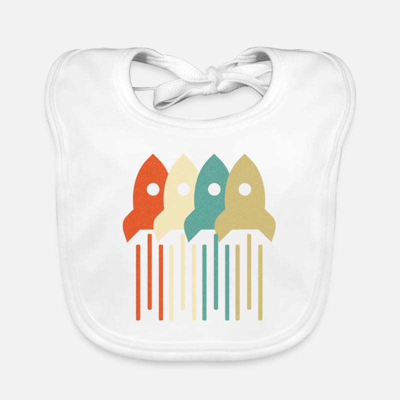 Vintage Rocket Scientist Aerospace Engineering Organic Baby Bibs