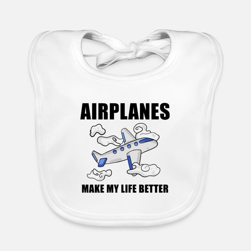 Airplanes Organic Baby Bibs