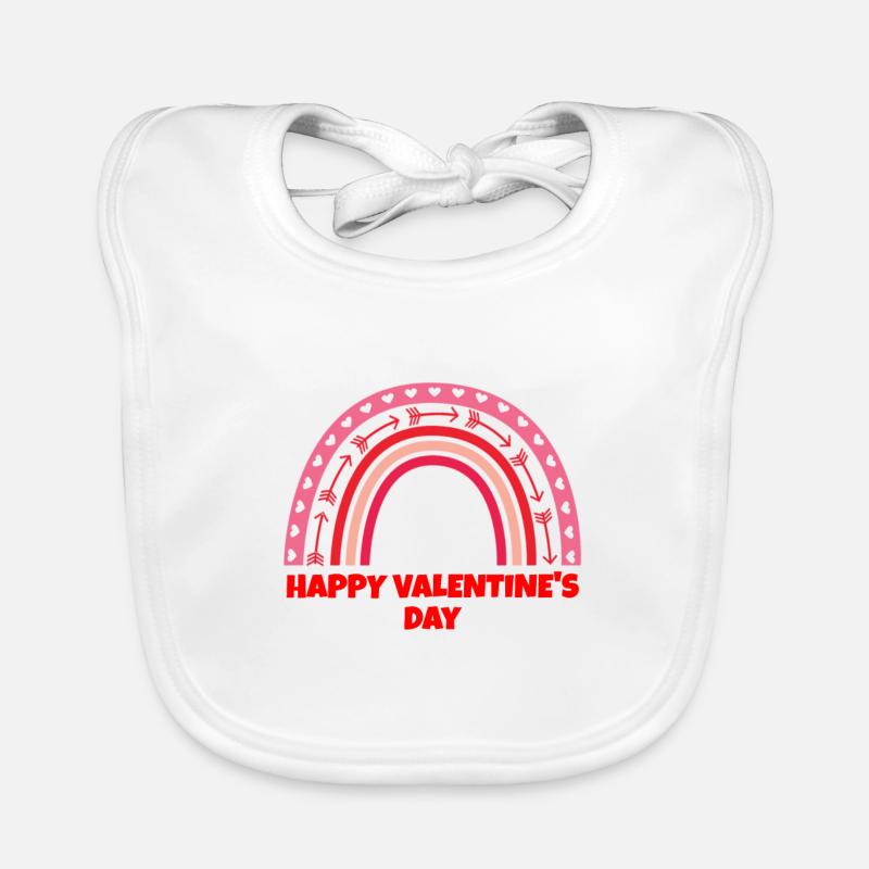Valentinstag, Valentinstag, Valentinstag Baby Bio-Lätzchen