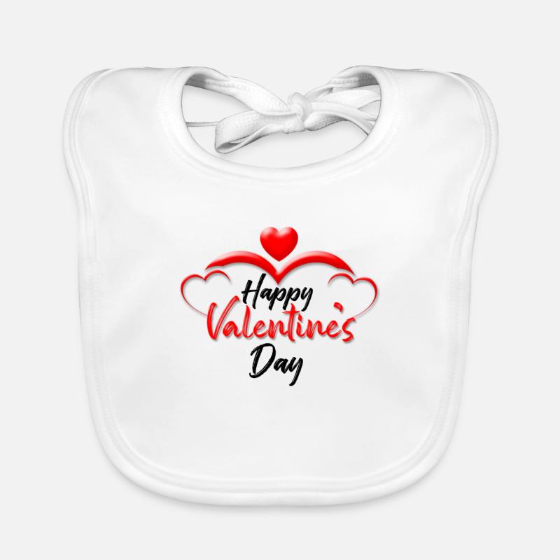Valentinstag, Valentinstag, Valentinstag Baby Bio-Lätzchen