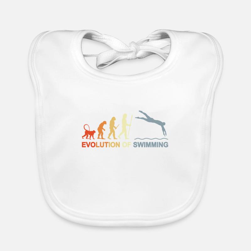 Evolution des Schwimmens Baby Bio-Lätzchen