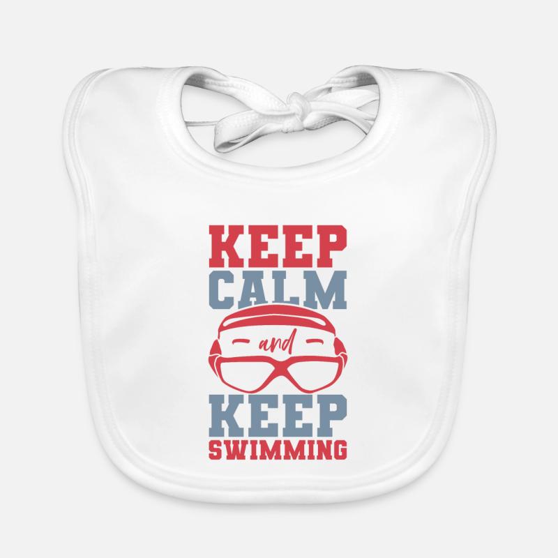Drôle de sort de natation Bavoir bio Bébé
