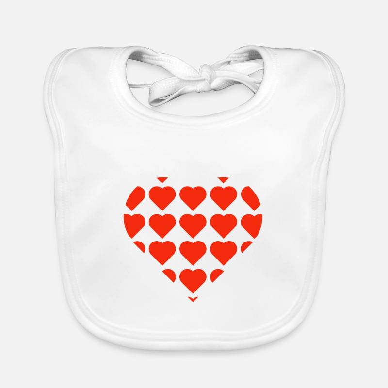 Valentinstag, Valentinstag, Valentinstag Baby Bio-Lätzchen