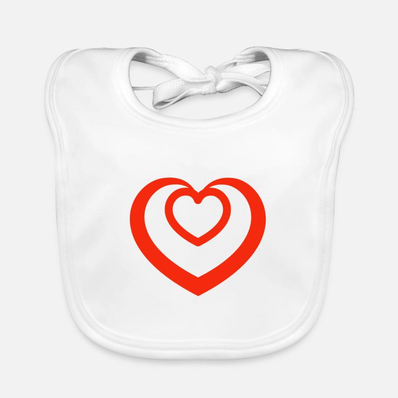 Saint-Valentin, Saint-Valentin, Saint-Valentin Bavoir bio Bébé