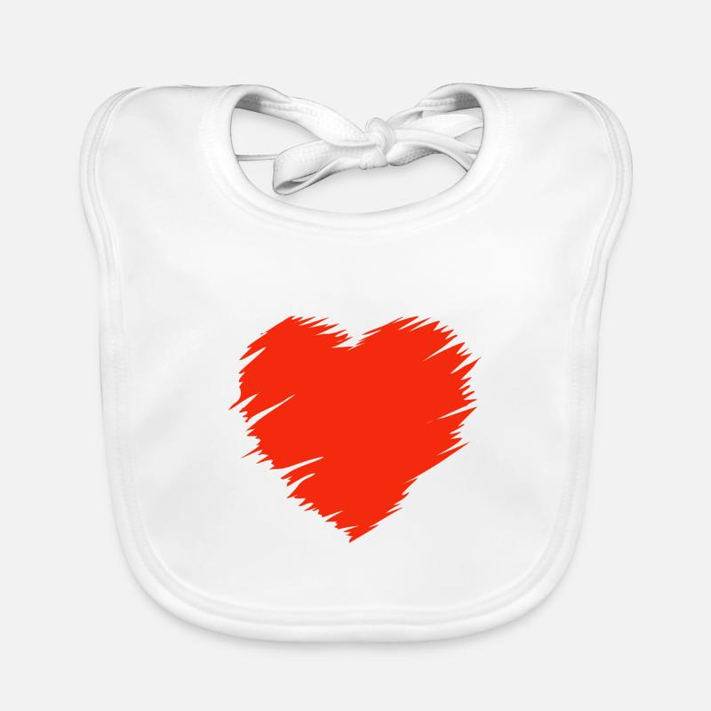 Valentinstag, Valentinstag, Valentinstag Baby Bio-Lätzchen