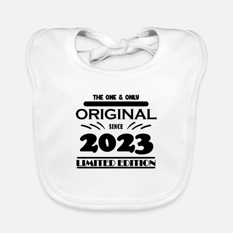 2023 - Année de construction 2023 - Millésime 2023 Bavoir bio Bébé