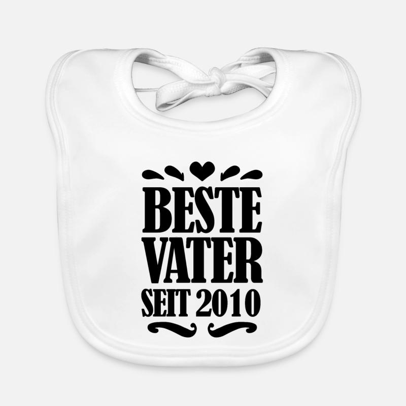 Bester Vater seit 2010 Baby Bio-Lätzchen