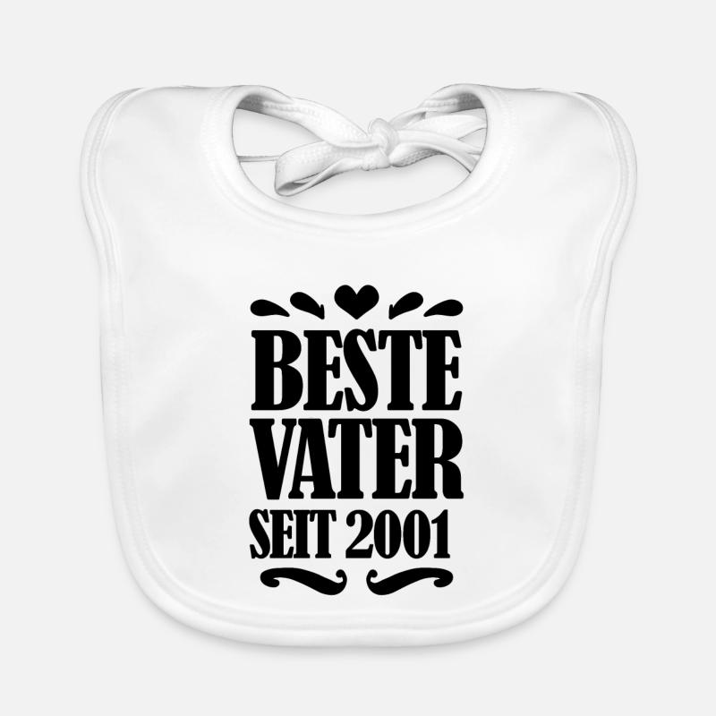 Bester Vater seit 2001 Baby Bio-Lätzchen