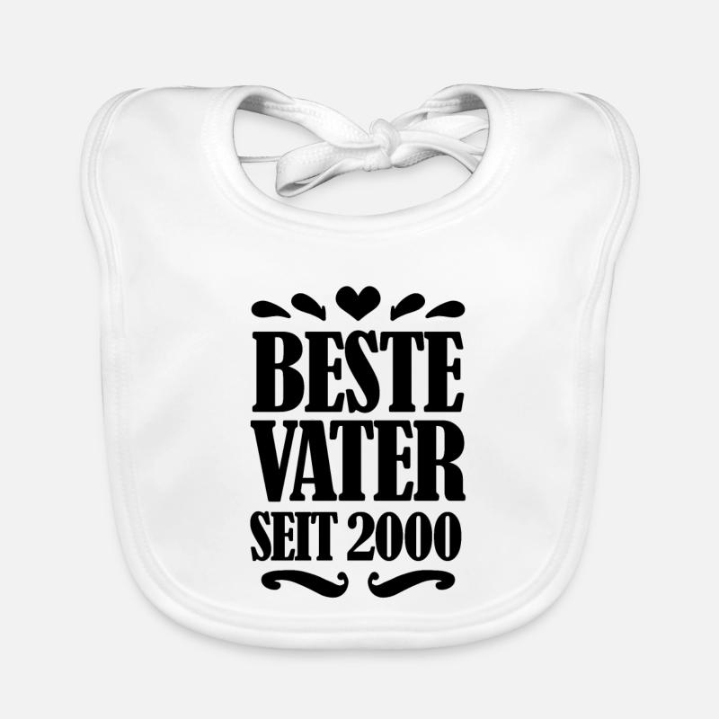 Bester Vater seit 2000 Baby Bio-Lätzchen