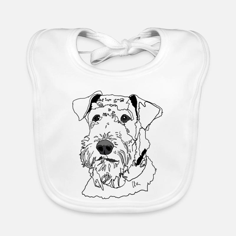 Airedale Terrier Bavoir bio Bébé