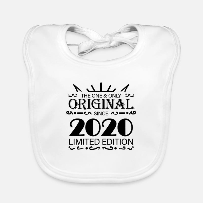2020 - Année de construction 2020 - Millésime 2020 Bavoir bio Bébé