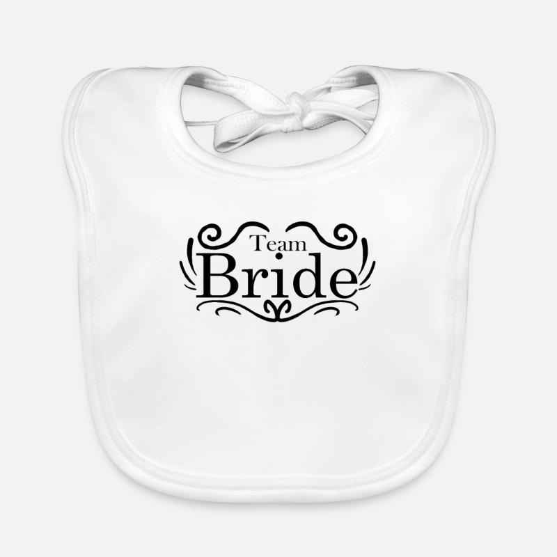 Team Bride Baby Bio-Lätzchen