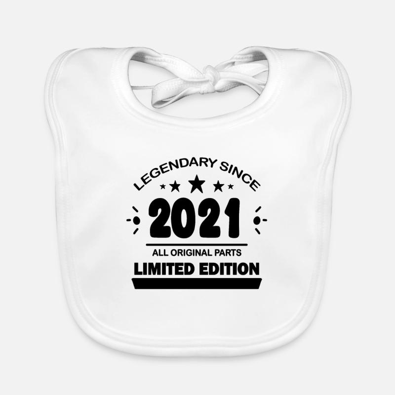 2021 - millésime 2021 - année de construction 2021 Bavoir bio Bébé