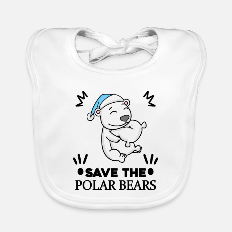 Polar Bear Polar Bear Sayings Climate Change Climate Organic Baby Bibs