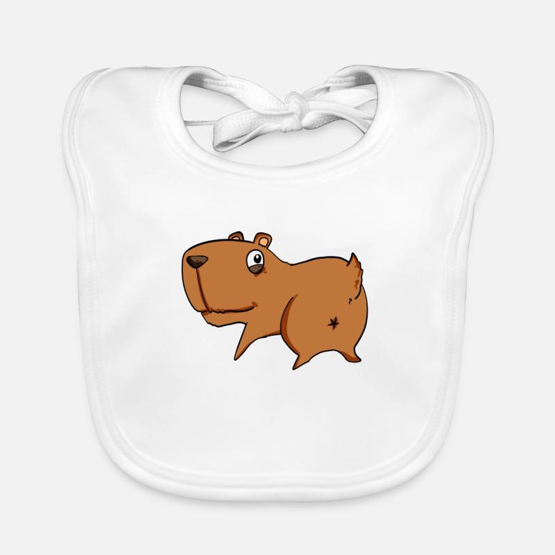 Capybara von hinten - Capybara Hintern Baby Bio-Lätzchen
